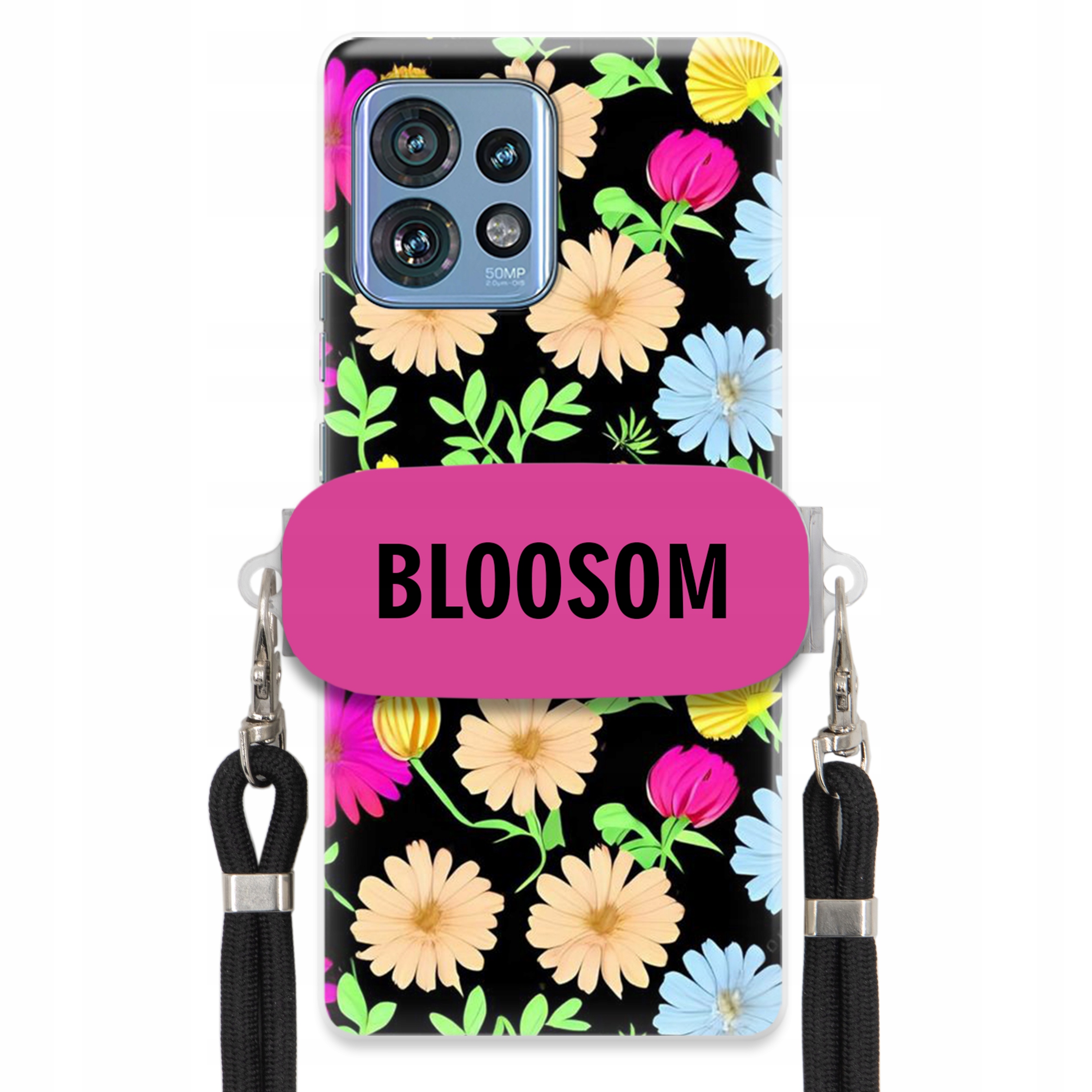 Puzdro Crossbody Pre Motorola Edge 40 Pro Puzdro Kvety Bloosom Flower
