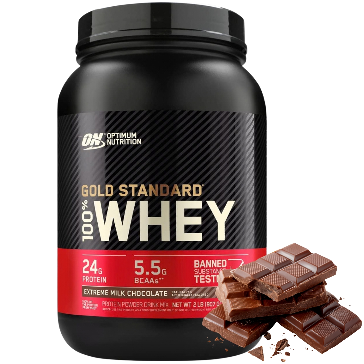 Optimum Nutrition Gold Standard Whey 100% 908 g Mléčná čokoláda