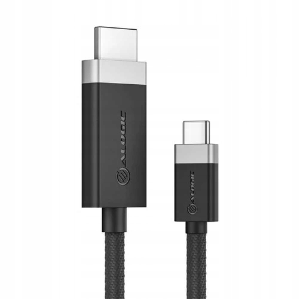 Kabel Usb-c do Hdmi Alogic Fusion 4K 60Hz 1m Transmisja 18 Gb/s Space Grey