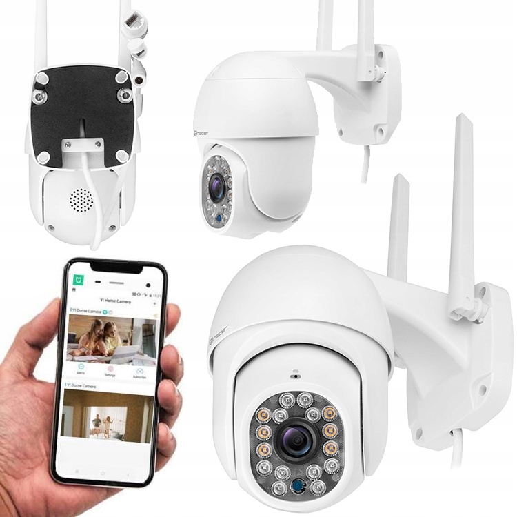 

Obrotowa Zewnętrzna Kamera Ip 1080P Wifi Zoom IP66