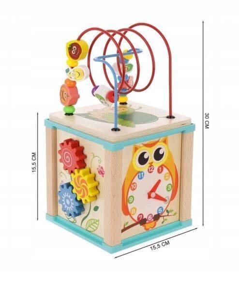 DREWNIANA KOSTKA EDUKACYJNA DLA DZIECI MONTESSORI Bohater brak