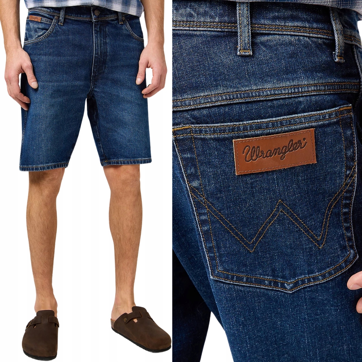 Wrangler Texas Shorts Meadow Haze krátké kraťasy džínové šortky W40