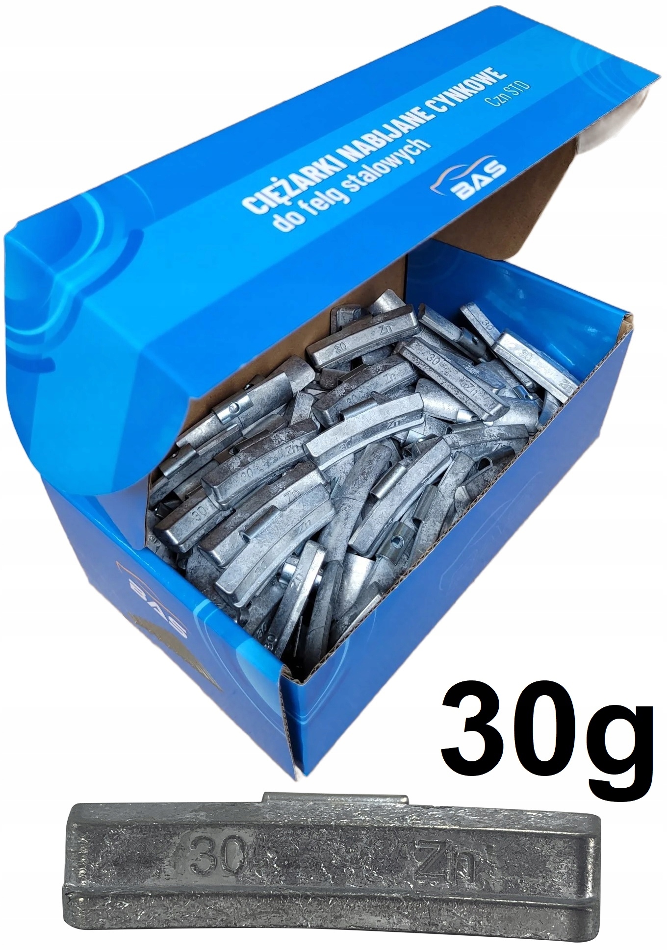 Závaží Zinkové Zn Std pro ocelové disky 30g 100 Ks Premium Bas