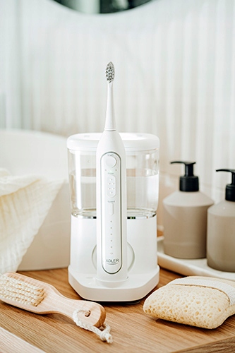 Szczoteczka soniczna z irygatorem 2w1 AD 2180 White - Komfort i Higiena