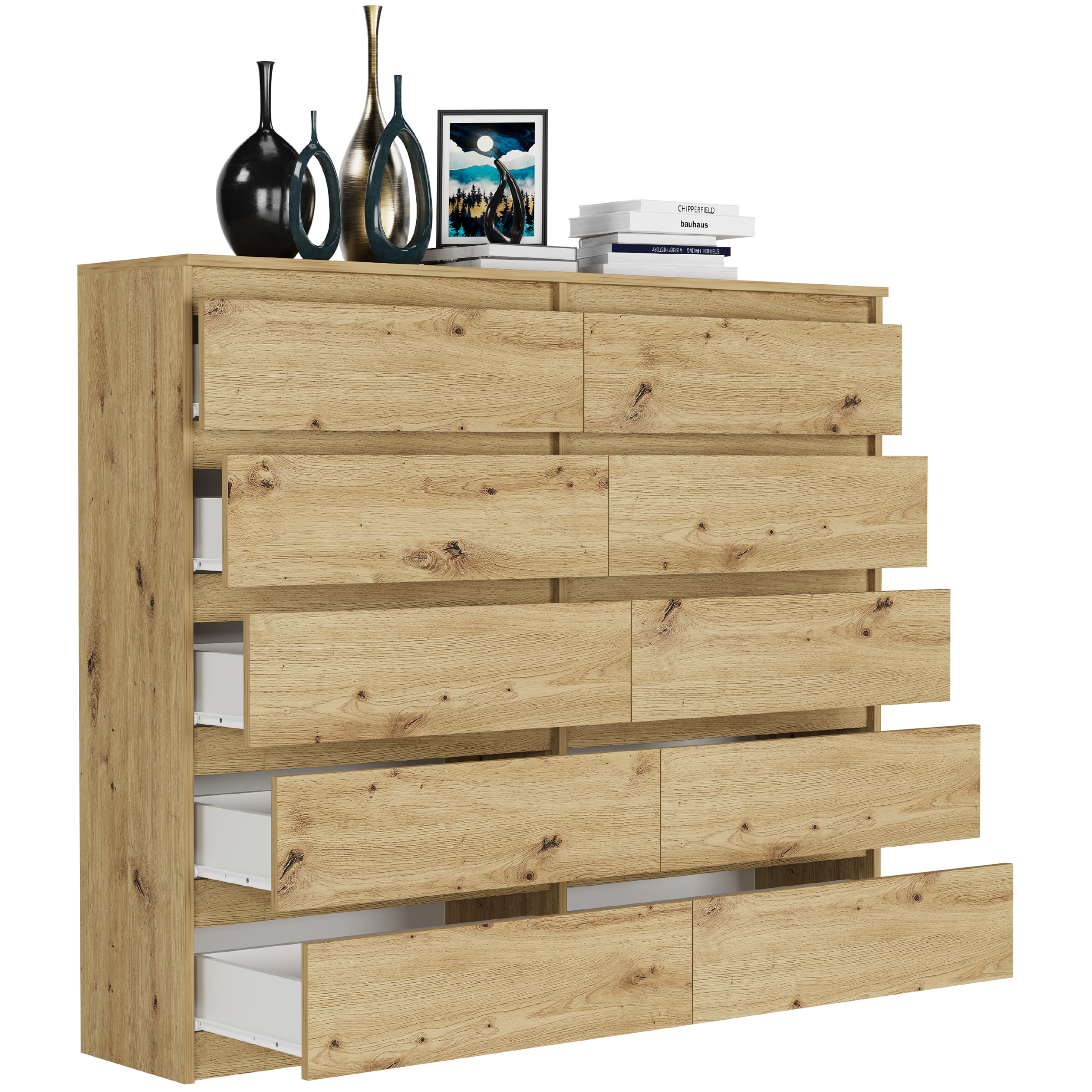 Nowoczesna KOMODA 140 SZAFKA 10 SZUFLAD R-140-S10 ARTISAN