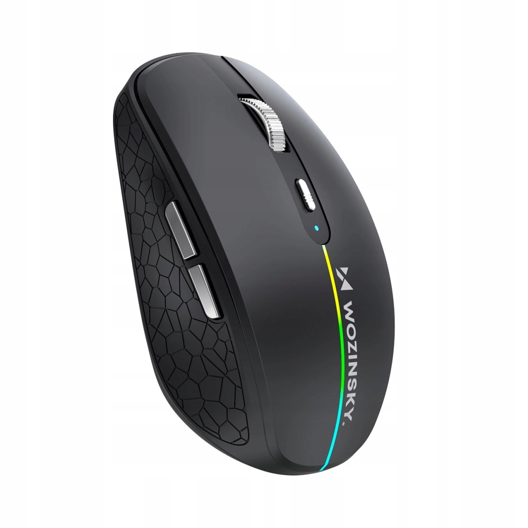 Mysz bezprzewodowa Wozinsky WMGK-1132 podświetlana Rgb czarna