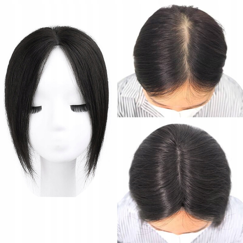 Tupet Topper Pół Peruka Clip Jak NATURALNE,Blond Postać peruka