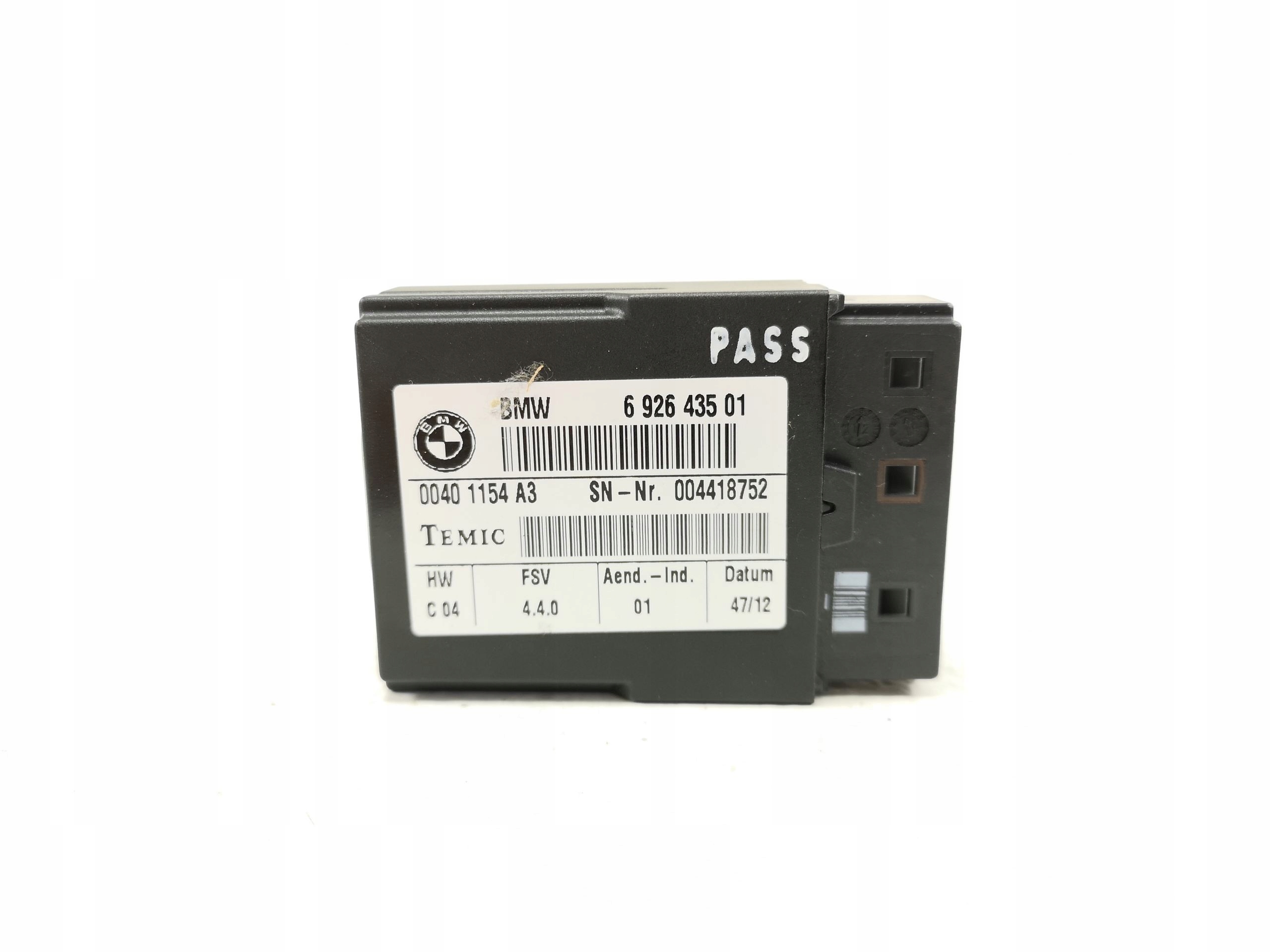 Module Siège Chauffeurs BMW 1 3 X6 X5 Z4 MINI / 61356926435