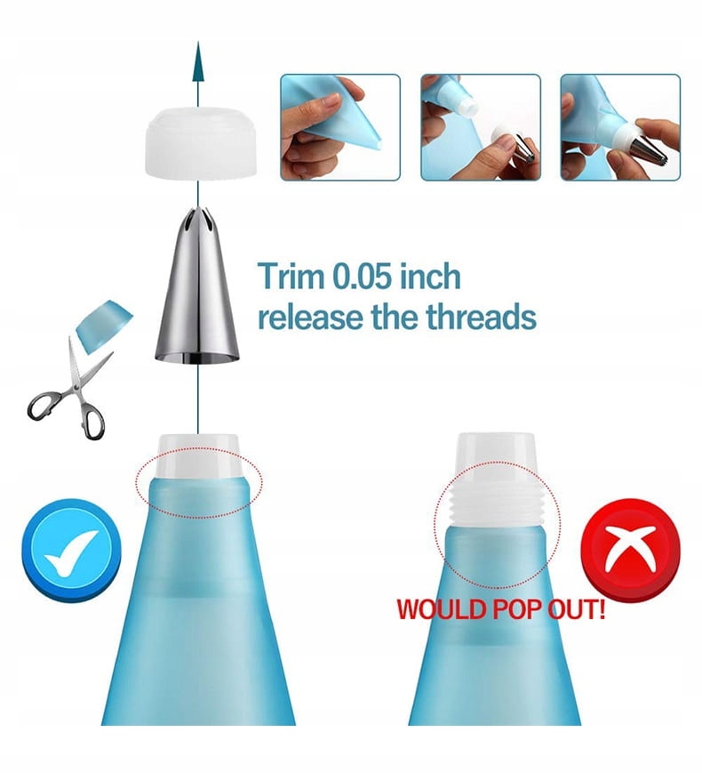 Zestaw tylek cukierniczych adapter worek 9el tylka Kod producenta 2245