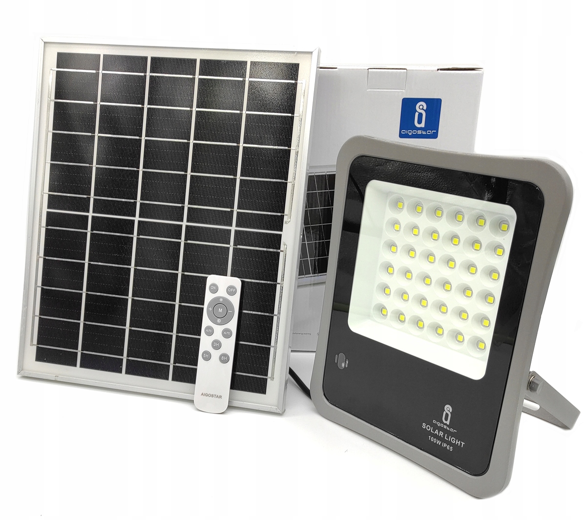 LAMPA LATARNIA HALOGEN PANEL SOLARNY 100W PILOT
