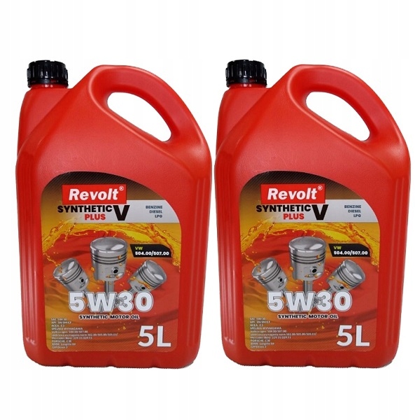 REVOLT SYNTHETIC PLUS V 504/507 LL04 5W30 olej 10L A004K5 x 2szt za 216 ...