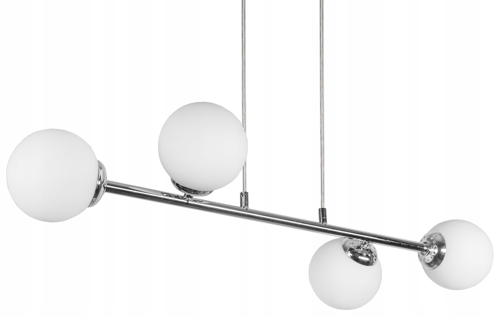 СОВРЕМЕННЫЙ ПОДВЕСНОЙ ПОТОЛОЧНЫЙ СВЕТИЛЬНИК ЛЮСТРА ХРОМ БЕЛЫЙ СВЕТОДИОДНЫЙ ШАР