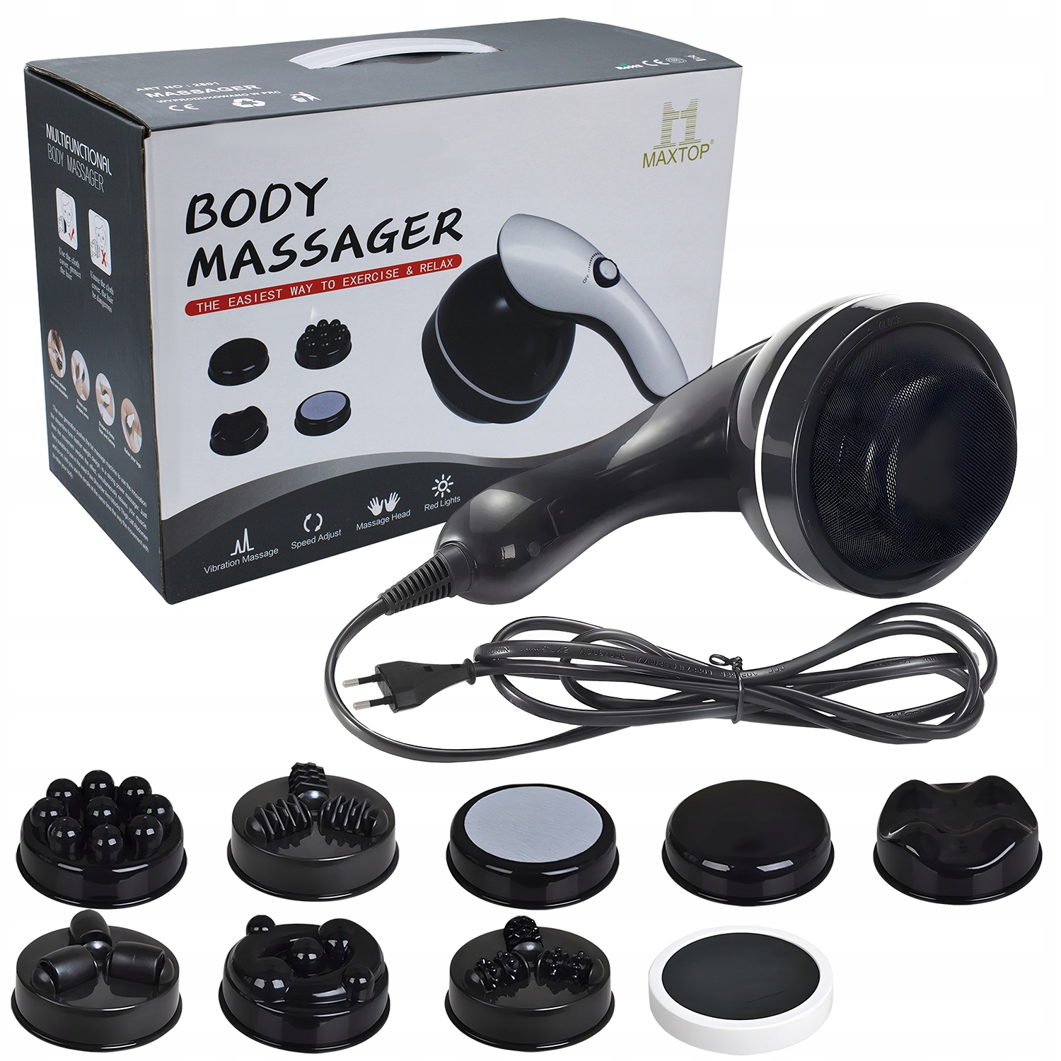 MASAŻER WYSZCZUPLAJĄCY DO CIAŁA CELLULITU 9w1 PREZENT DLA KOBIETY NA SWIETA Marka inna