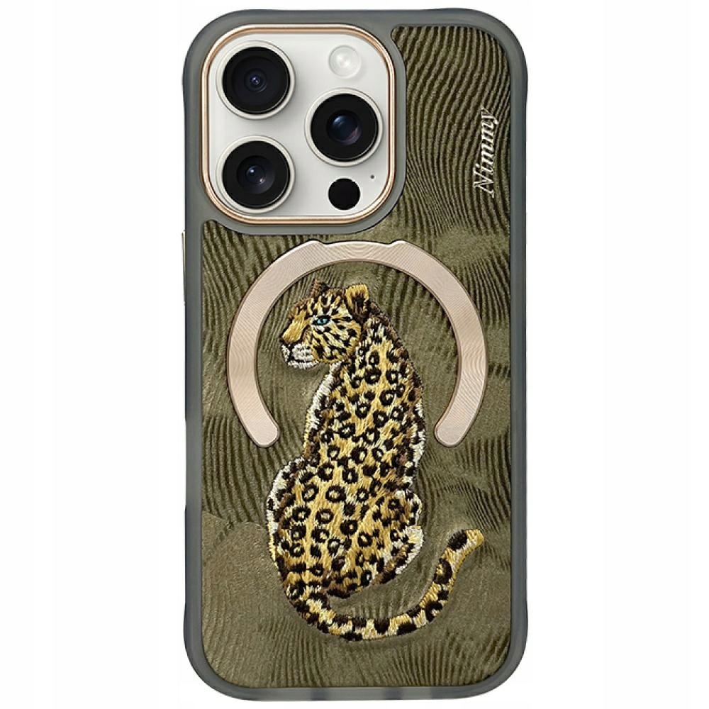 Pouzdro Nimmy Magnetic Fantasy Animal MagSafe pro iPhone 16 Pro Max zlaté