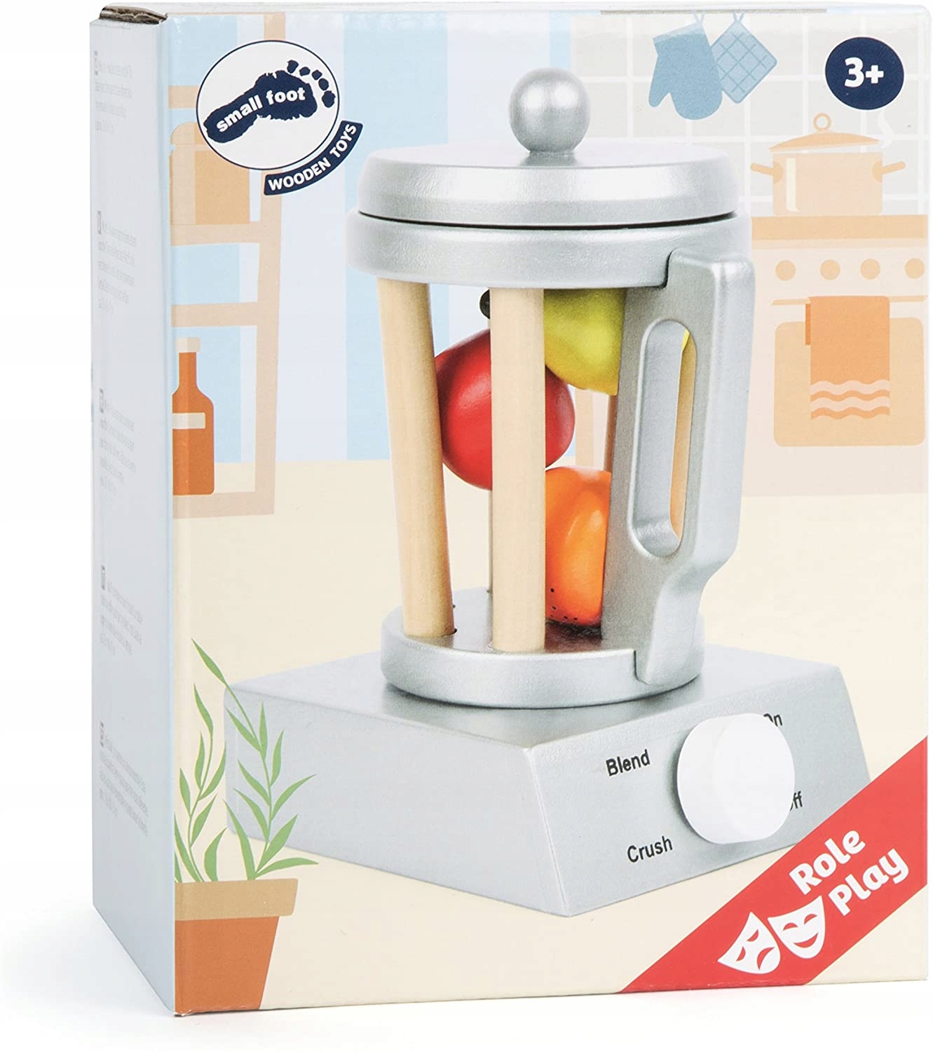 Drewniany mikser + owoce Small Foot - po zwrocie