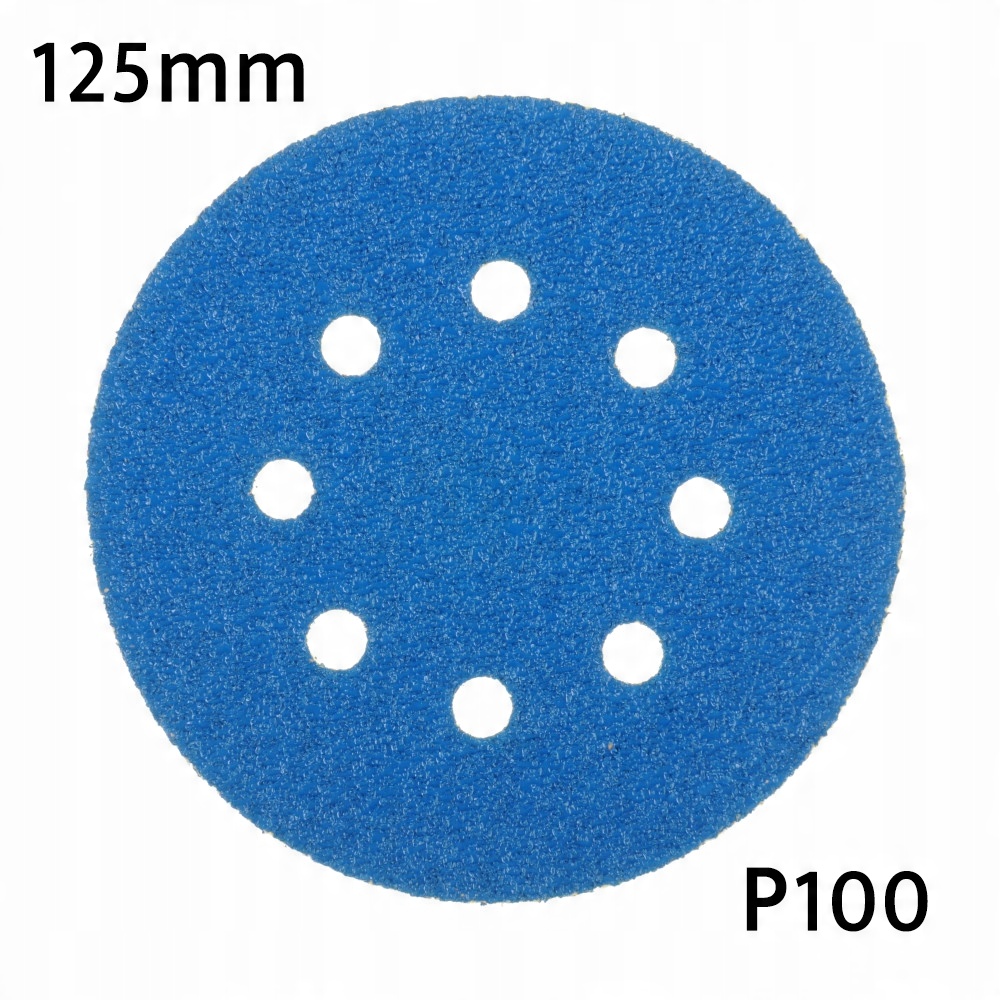

Papier Ścierny Na Rzep 125mm p100 Cyrkon z 8 otw
