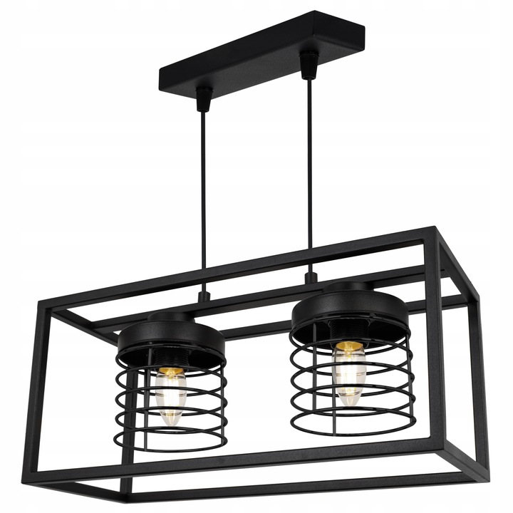 Stropní svítidlo uzavřená v „krabici“ nad kuchyňským ostrovem Rasti s regulací E27