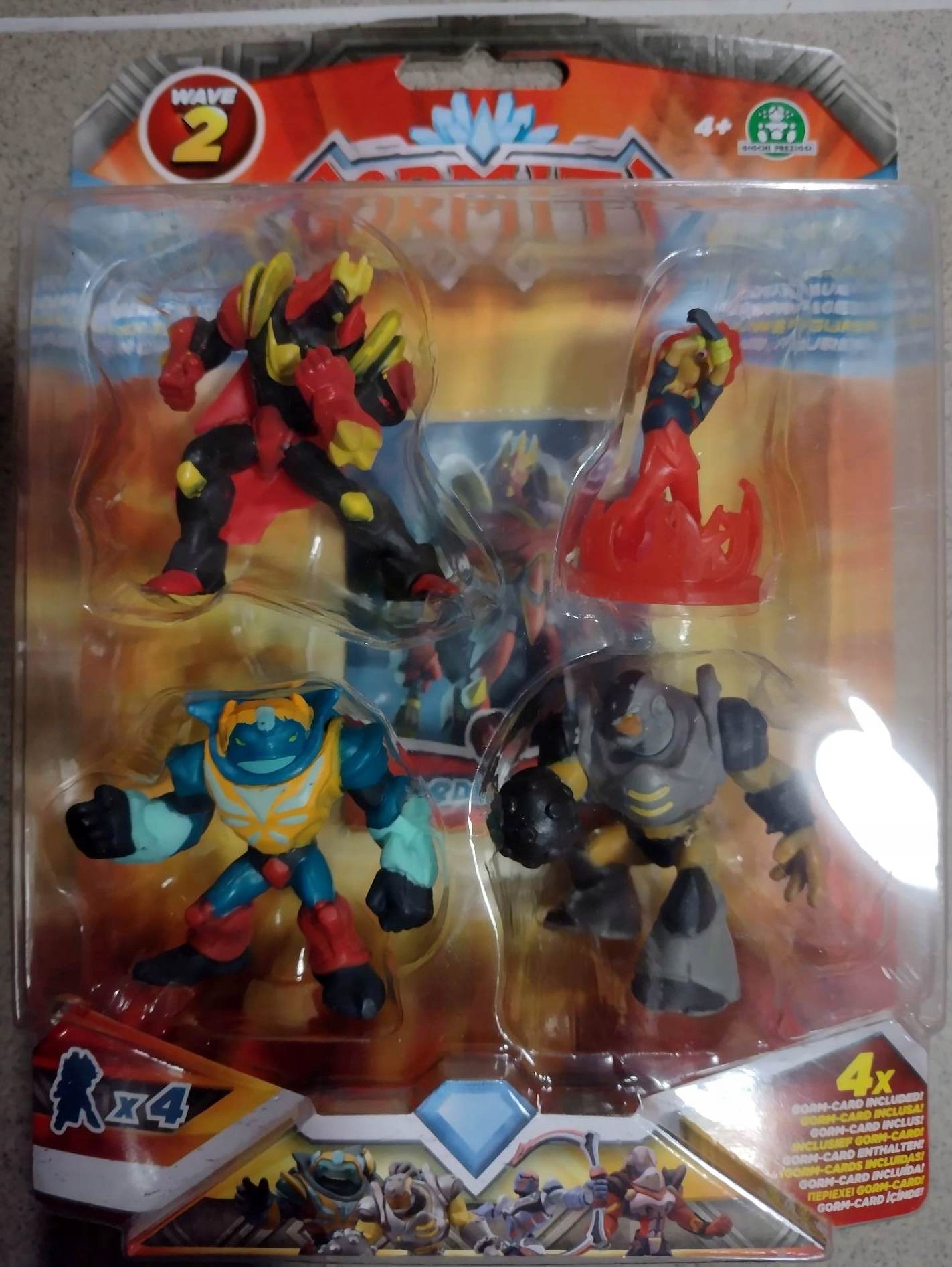 

Figurki Gormiti 4pak Lord Keryon Riff Diakos Havok