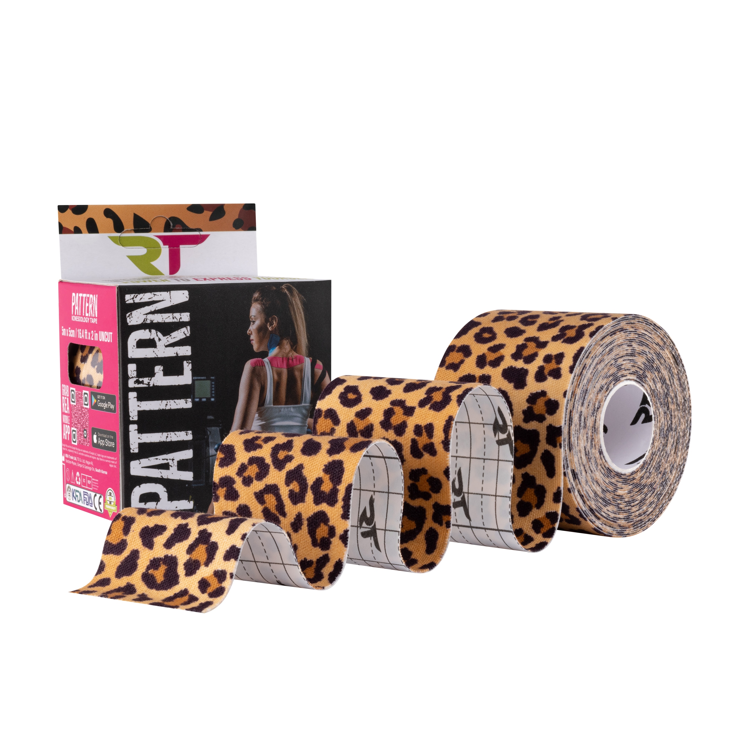 

Taśma Tejp Kinesiology Rea Tape kratka pantera