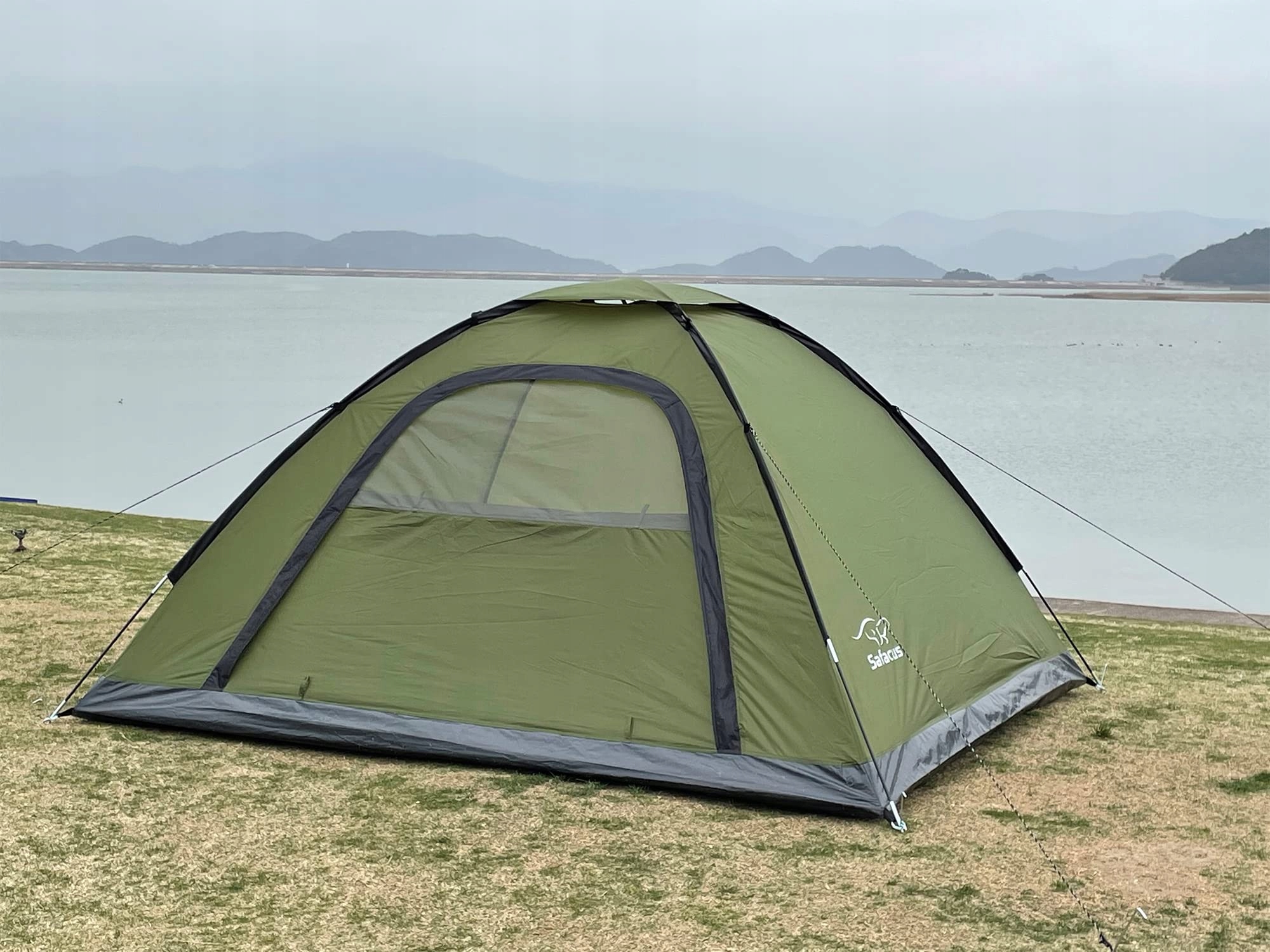 SAFACUS Namiot Kempingowy 3-4 Osobowy Lekki Wodoodporny Kuppelzelt Camping — miniatura 7