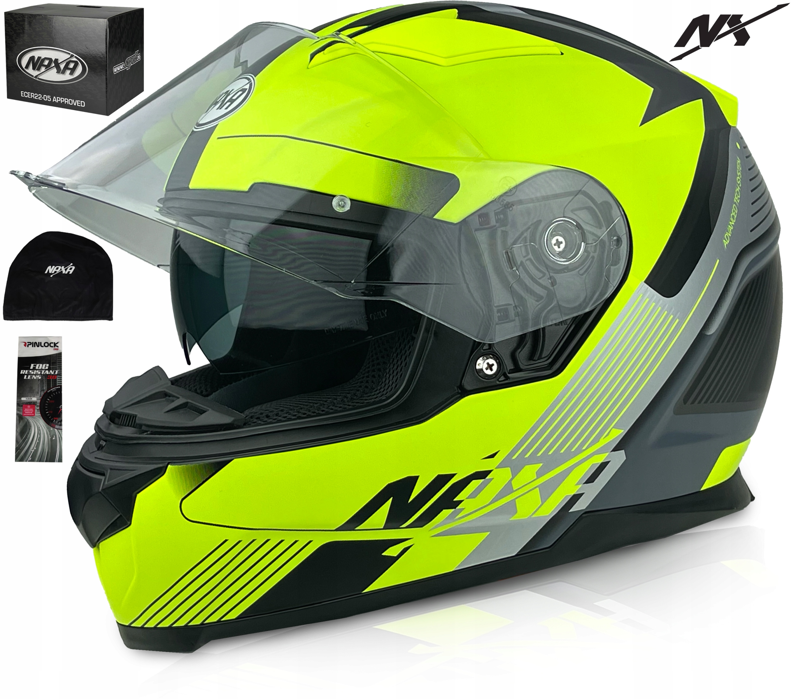 Motocyklová Přilba S Mixérem Naxa F23 r.XXL Pinlock