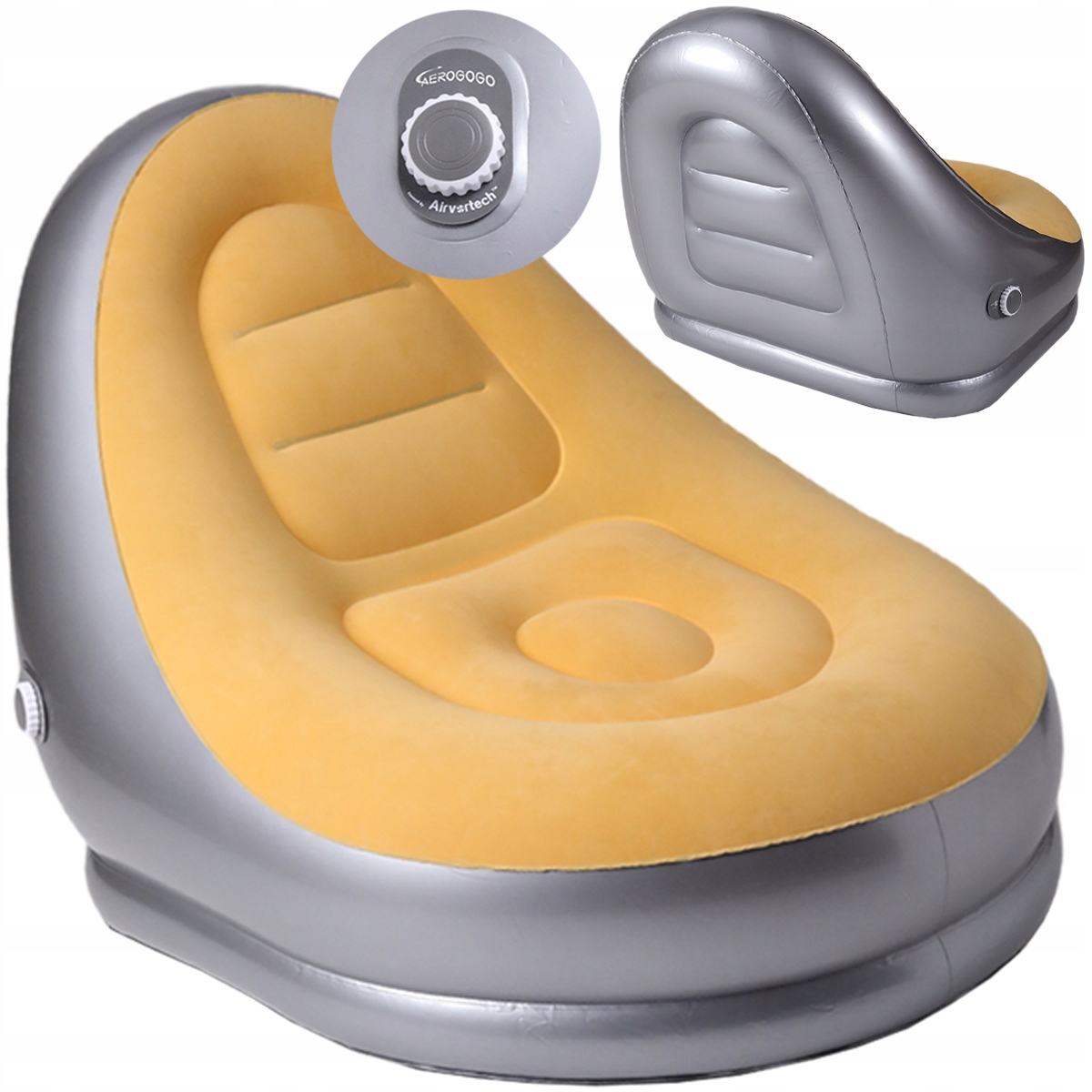 Leżak Fotel Aerogogo materac z wbudowaną pompką