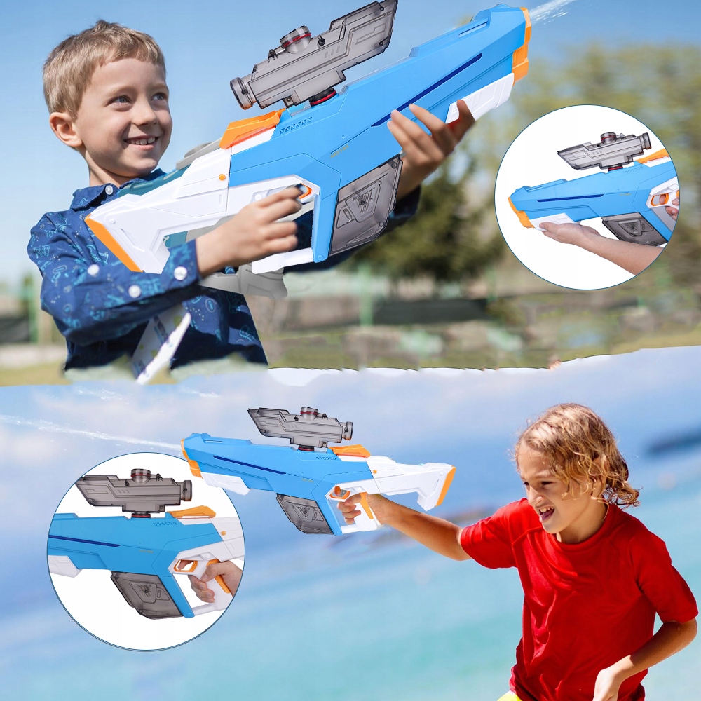 AUTOMATYCZNY ELEKTRYCZNY KARABIN PISTOLET NA WODĘ DUŻY MIOTACZ BLASTER Rodzaj pistolet na wodę