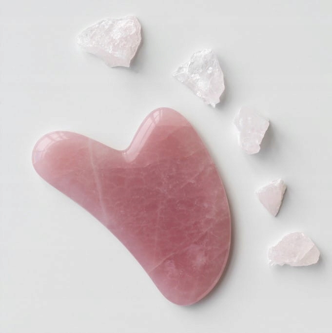 

Fluff Kamień Różowy Kwarc do Masażu Twarzy