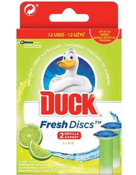 

Duck Fresh Discs Lime Duo Żelowe Krążki Zapas 12