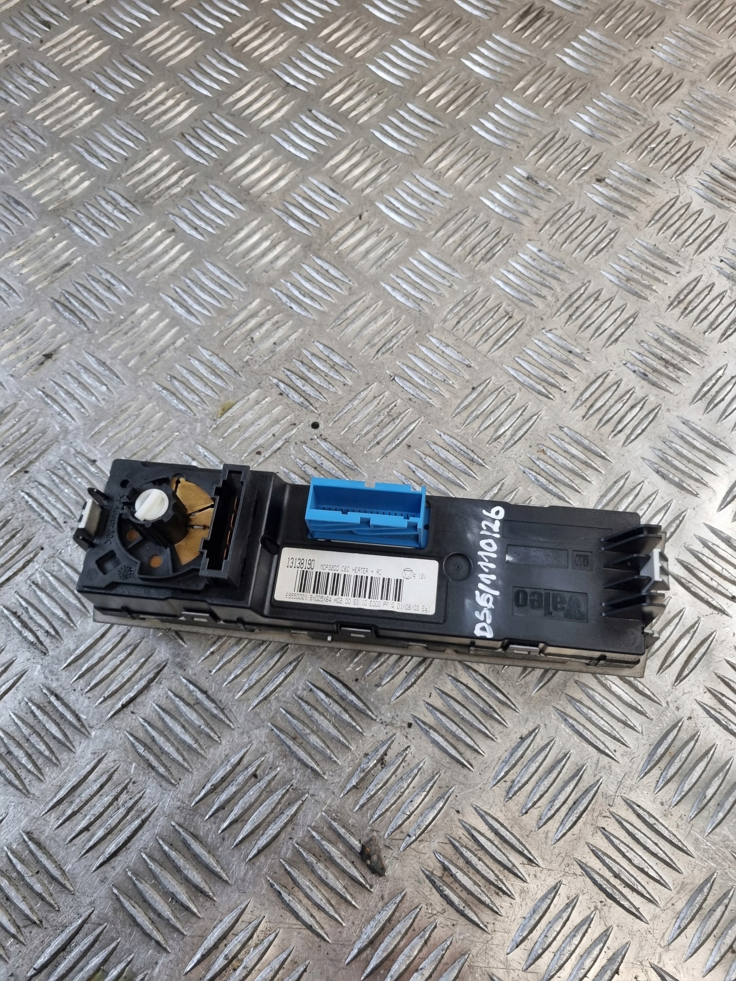 control panel air conditioning devices KLIMY 13138190 OPEL VECTRA C