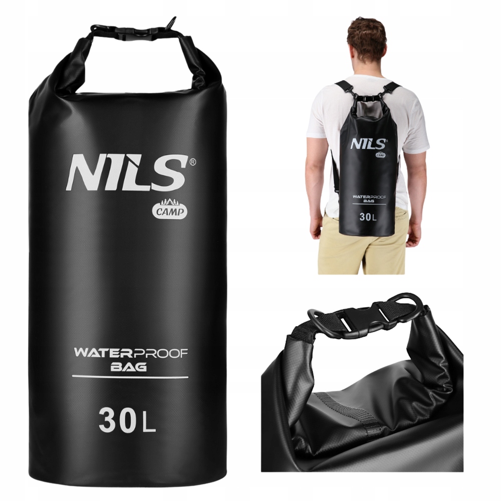 Worek Plecak Wodoodporny Turystyczny Wodoszczelny Dry Bag Nils Duży 30 L