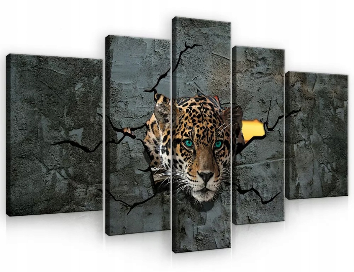 Obraz Na Plátne Canvas 170x100 Jaguar Mačka Stena