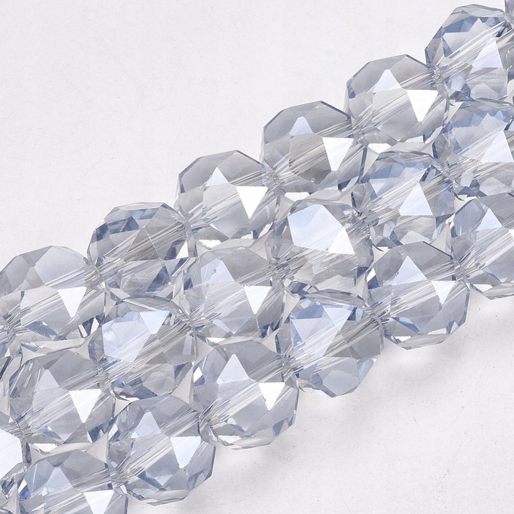 Skleněné korálky čiré 11mm 60ks