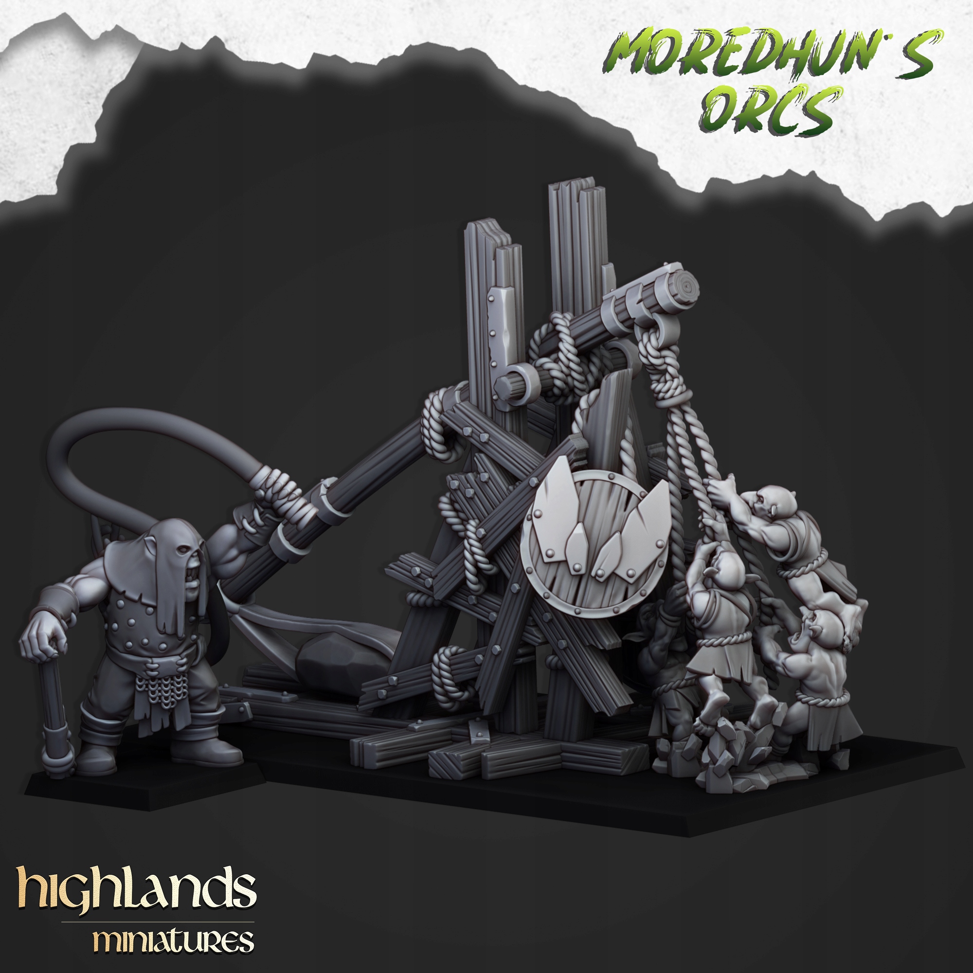 Orc Stonethrower Highlands Miniatures