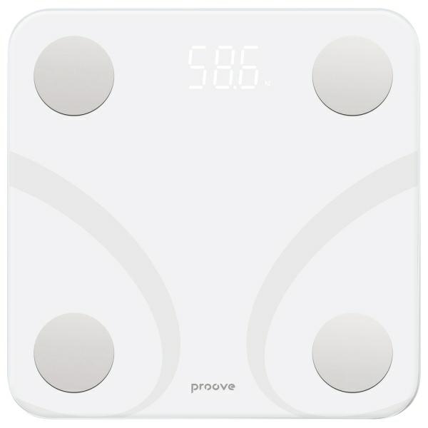 Proove Váha Smart Scale Balance Bluetooth bílá/bílá