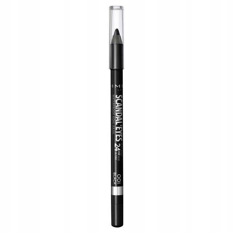 Rimmel Scandal Eyes Waterproof Kohl Kajal tužka na oči 001 Black 1,3 g