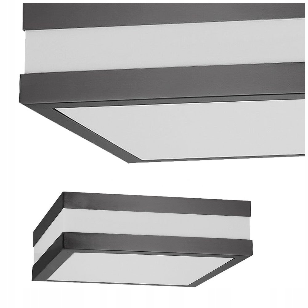 Vonkajšia stropná lampa E27 IP44 štvorcová 28,5 cm Stuttgart 8685 Rabalux