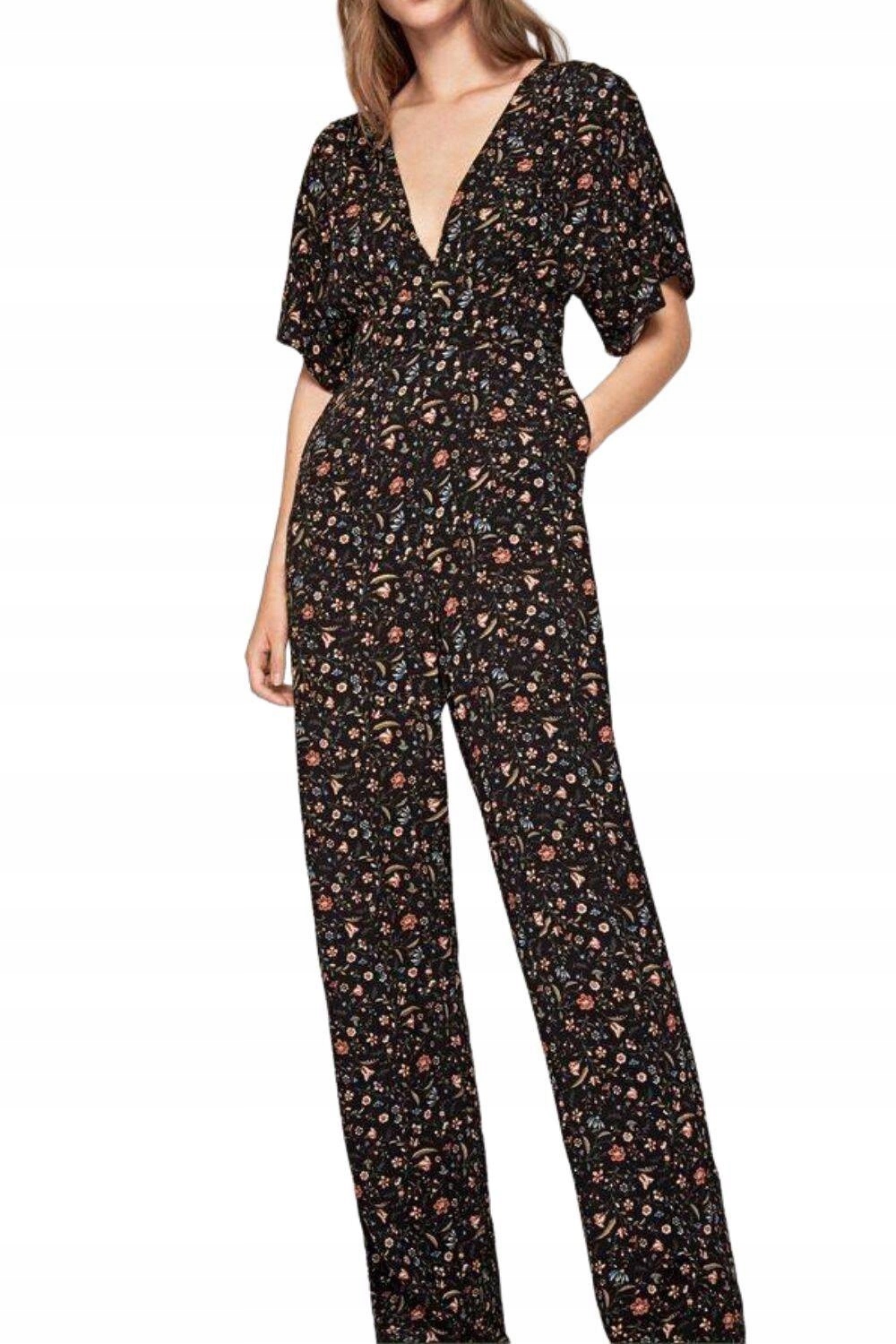 Dámská kombinéza Pepe Jeans s dlouhými květy, letní, prodyšná, velikost vel.