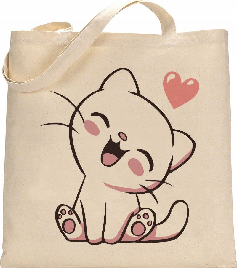 GRUBA TORBA EKO GOTOWE WZORY Z KOTAMI - K07