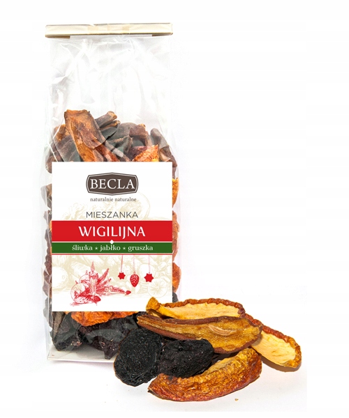 Kompotová Směs Vánoční sušená kompot Čaj nálev Dárek 250g Becla
