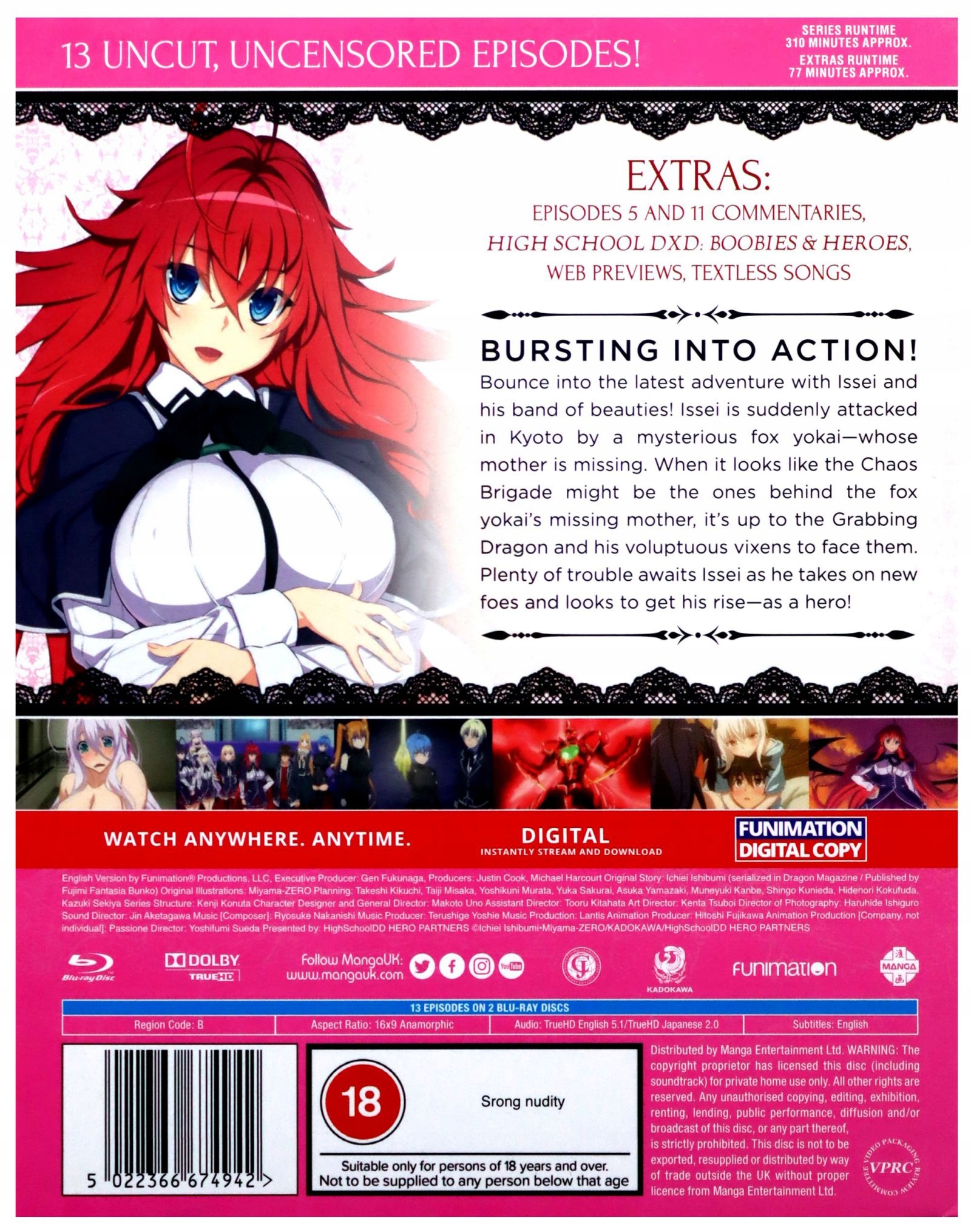 High School Dxd Hero (Season 4) płyta Blu-ray 17281346712 Sklepy