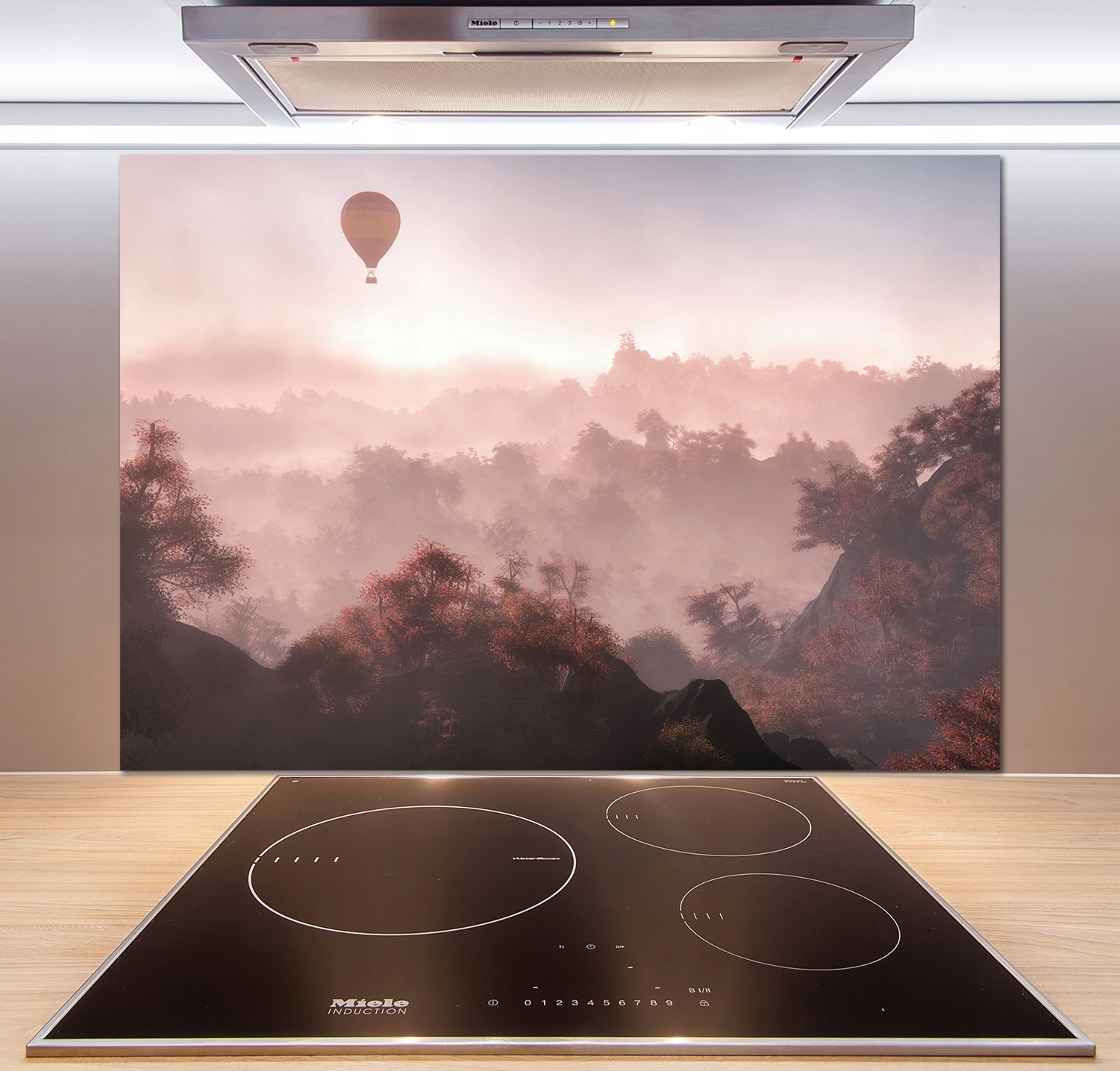 

Panel do kuchni Balon nad lasem 100x70 cm + Klej