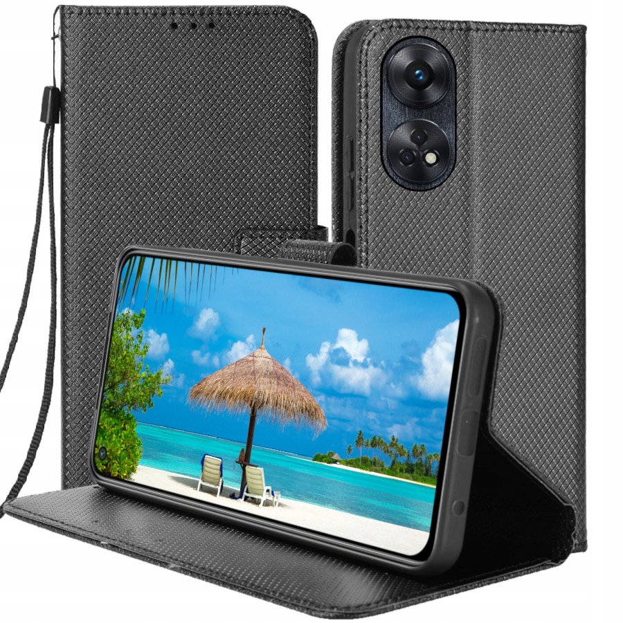 

Etui Z Klapką Obudowa Do Oppo Reno 8T Szkło