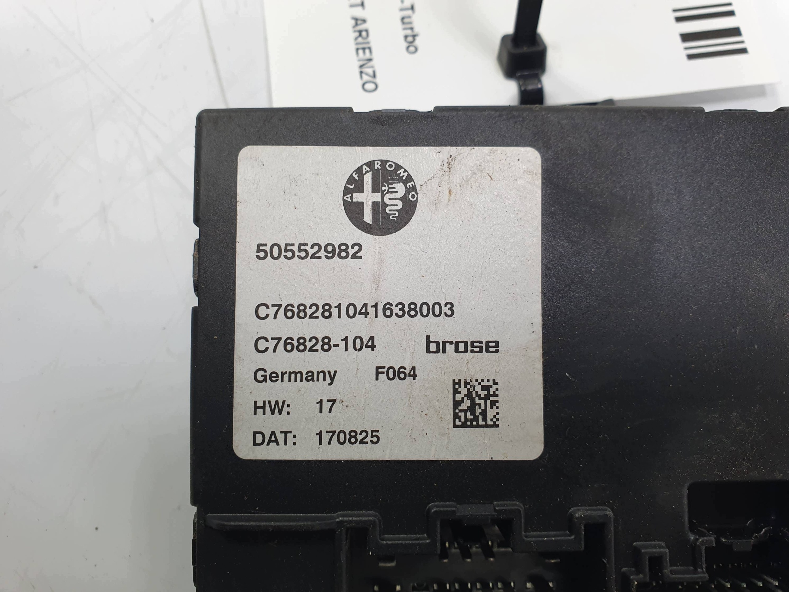 modul 50552982 ALFA ROMEO STELVIO QUADRIFOGLIO