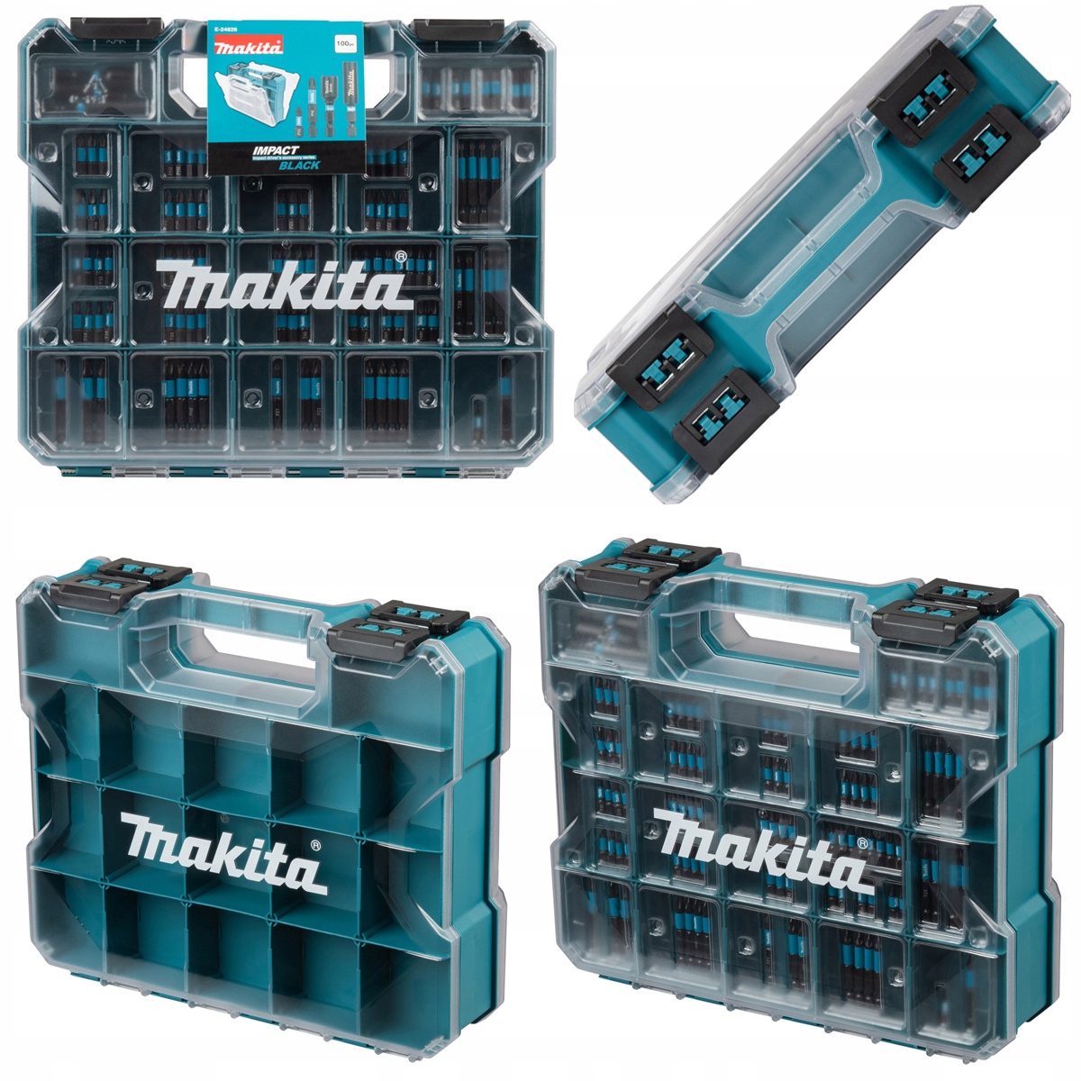 Makita Zestaw bitów udarowych i uchwytów 100szt. Ph Pz Torx Black E-24826