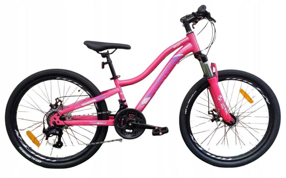ROWER GÓRSKI MTB 24 CALI NA KOMUNIĘ AMORTYZACJA HAMULCE TARCZOWE 130-145cm Wzrost użytkownika 130-145 cm