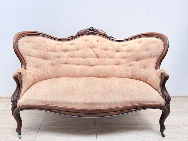 SOFA TAPICEROWA STYL LUDWIKOWSKI RAMA ORZECH B041