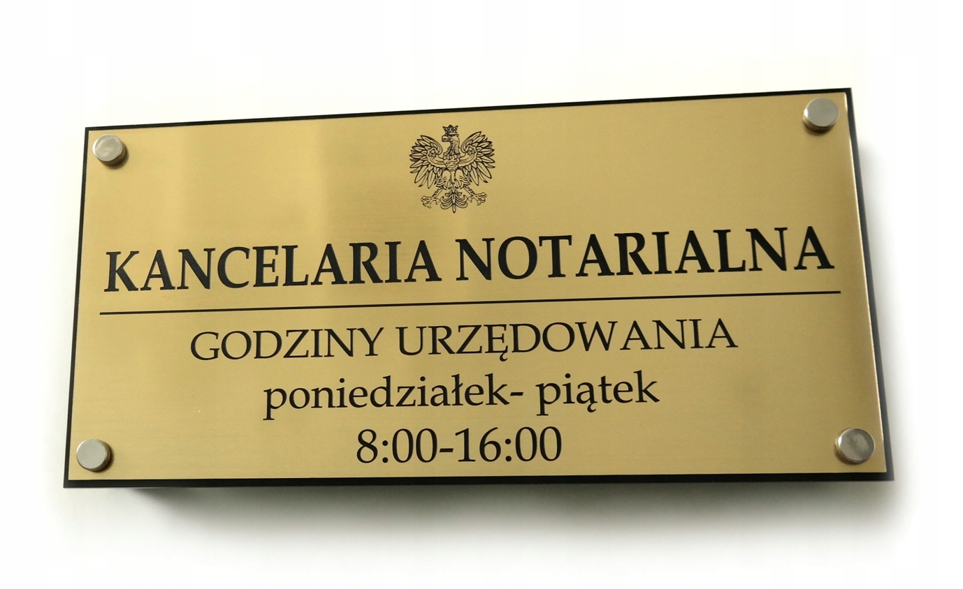 TABLICA SZYLD GABINET LEKARSKI + DYSTANSE 60x30 cm Marka inny