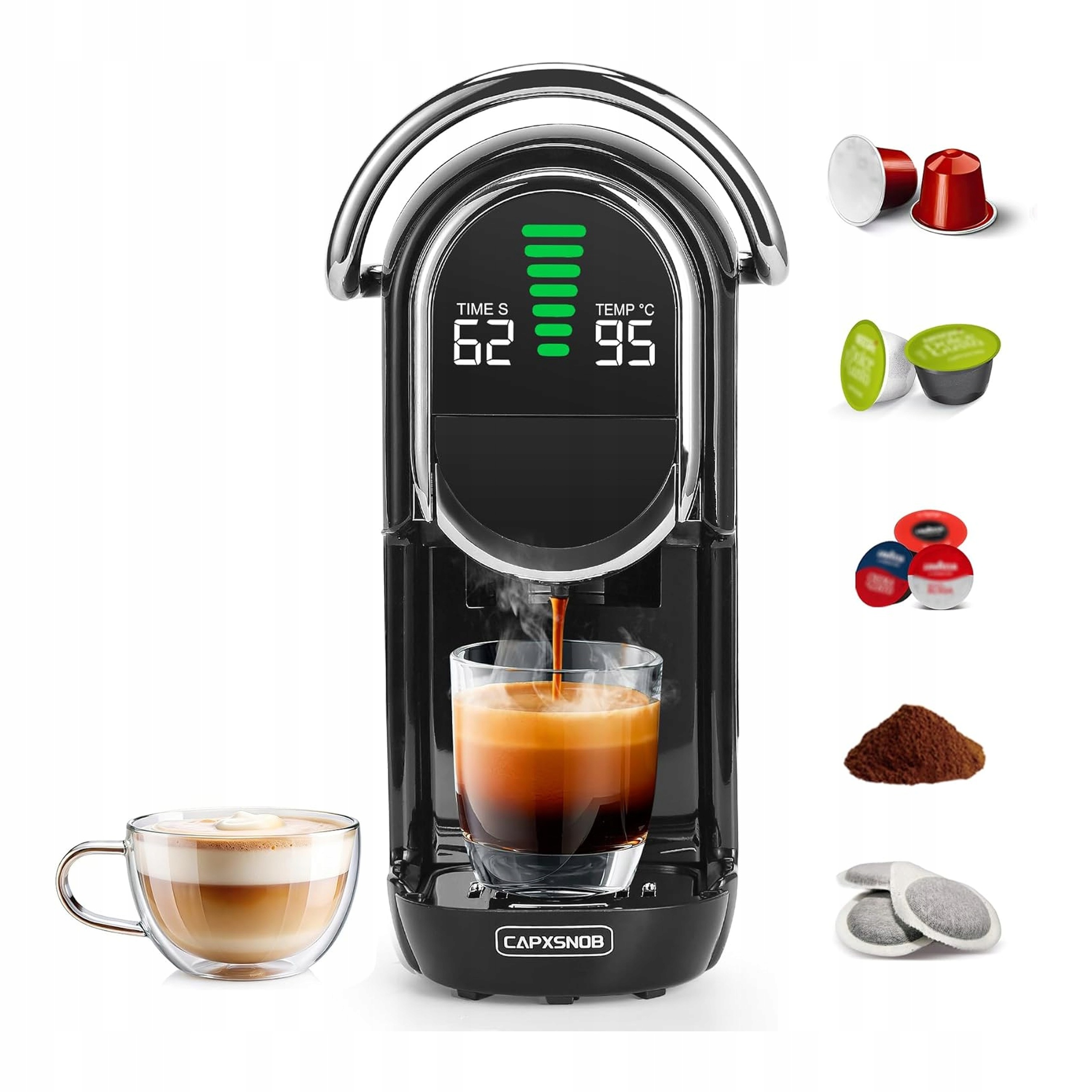 Ekspres do kawy Capxsnob Magician1 Mini 5 w 1 Nespresso Dolce Gusto 20