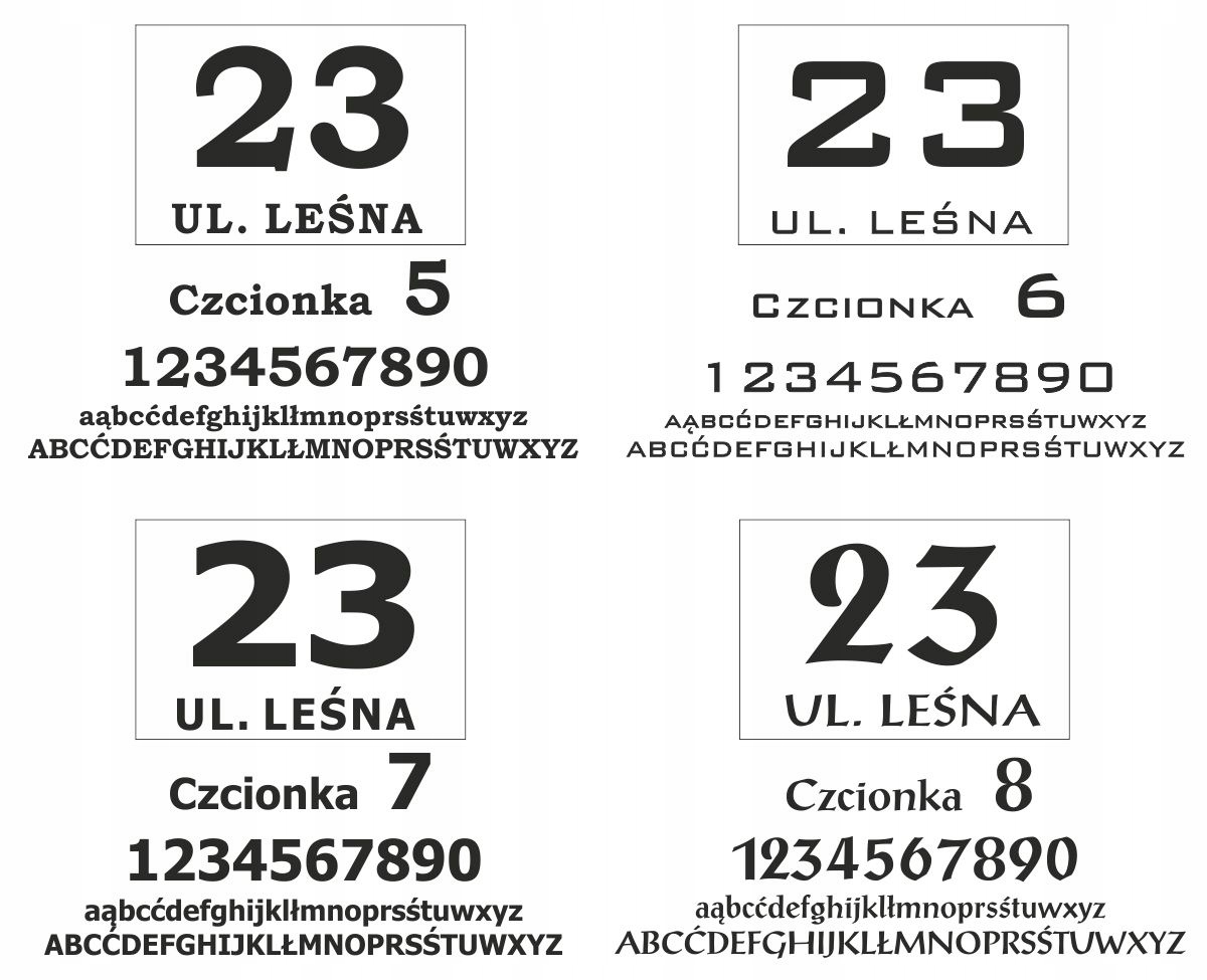 TABLICZKA ADRESOWA TABLICA NUMER NUMERY DOM 30x20 Szerokość produktu 30 cm